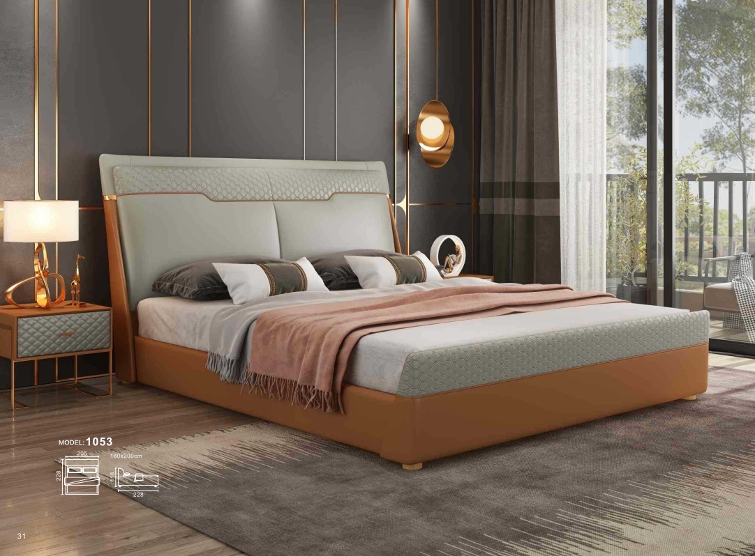 Luxus Schlafzimmer Bett Polster Design Luxus Doppel Betten Leder Hotel