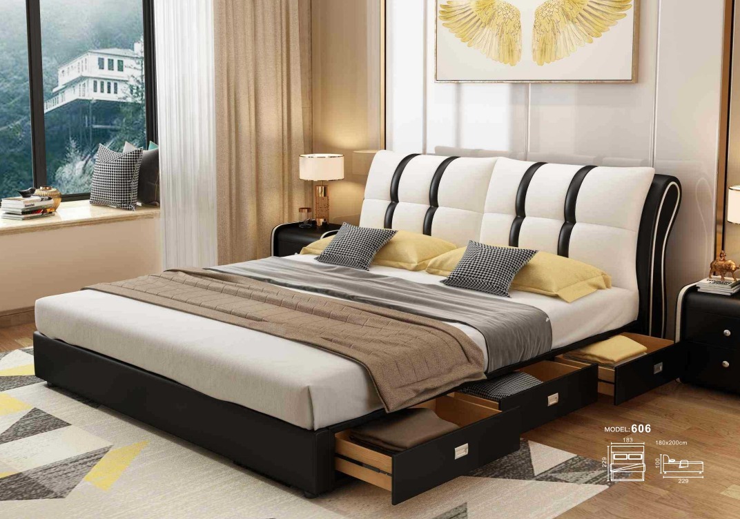 Designer Bett Schlafzimmer Betten Textil Hotel Luxus Polster Sitz