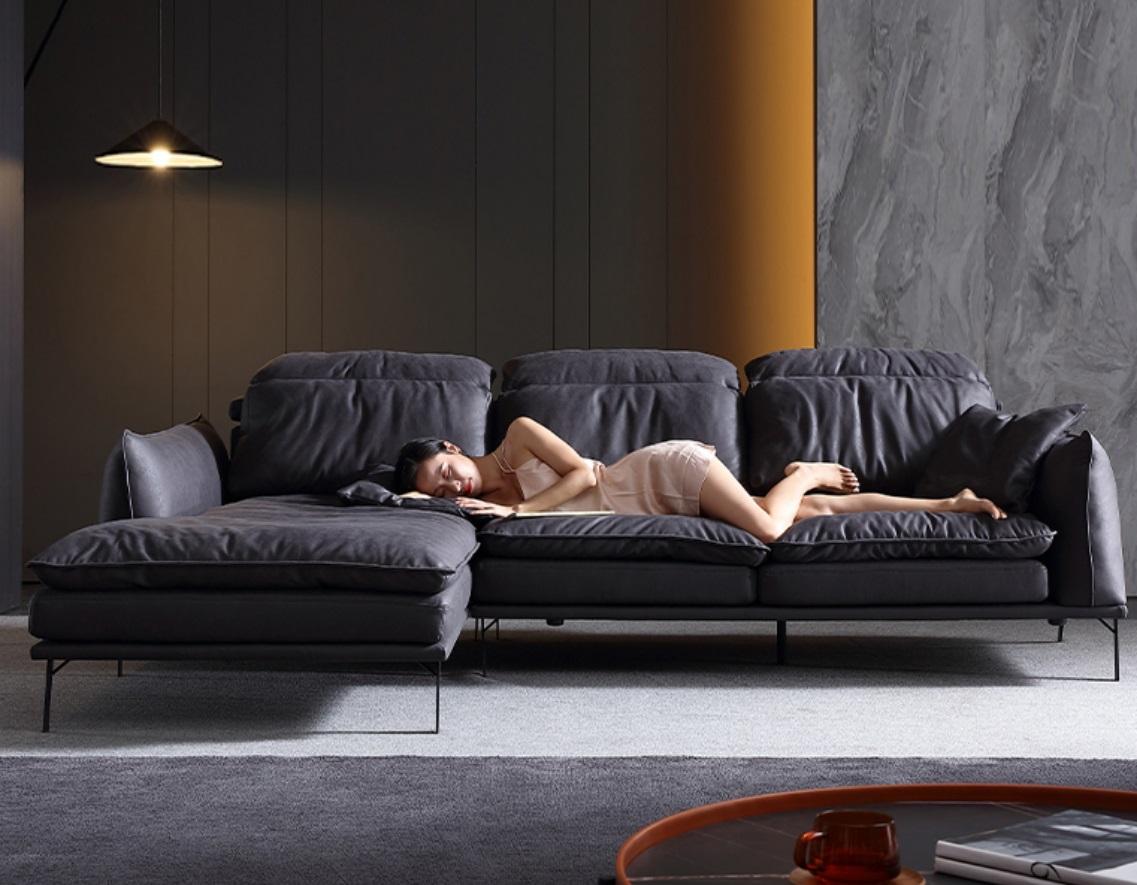 Ledersofa Ecksofa Sofa Couch Polster Eck Garnitur Designer Möbel
