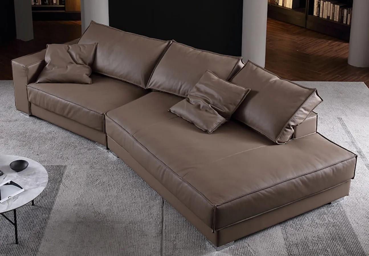 Moderne Sofas Ledersofa Couch Sofa Ecke Design Eck Ecksofa L-form