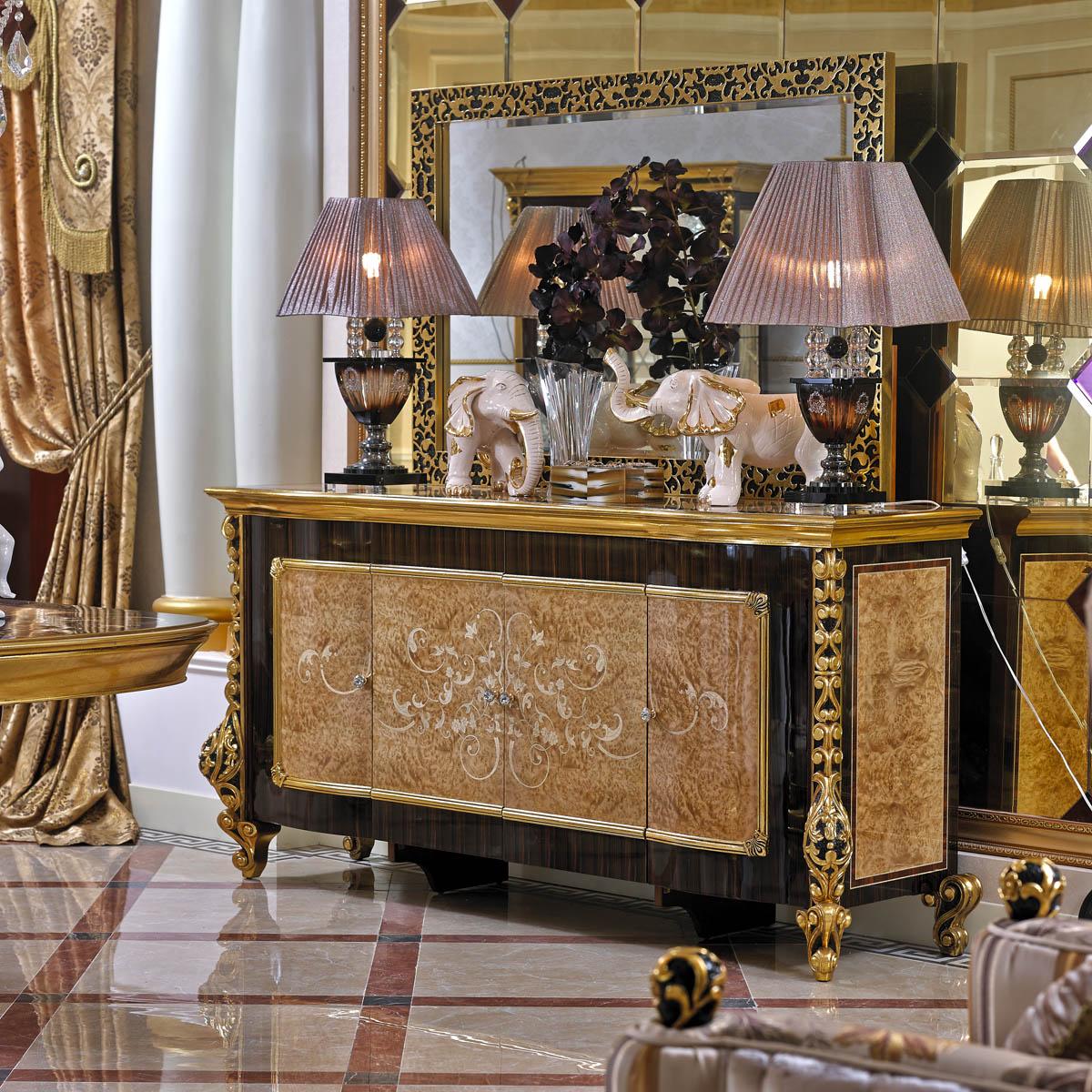 Kommoden E61 Sideboards Wohnzimmer Barock Anrichte Spiegel Neu Kommode Sofort