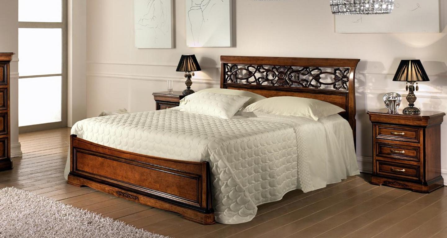 Bett 2x Nachttisch Schlafzimmer Set Betten Komplett Holz Barock 3tlg.