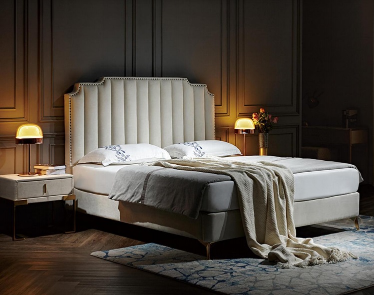 Bett Leder 2x Nachttisch 3 tlg. Schlafzimmer Set Möbel Modern Neu Luxus Betten