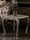 Silberner Beistelltisch Barock Rokoko Tisch Zeitungstisch Wohnzimmer Holz