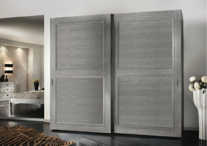 Kleiderschrank Schrank mit Schiebetüren Schränke Holz Modern Möbel Einrichtung