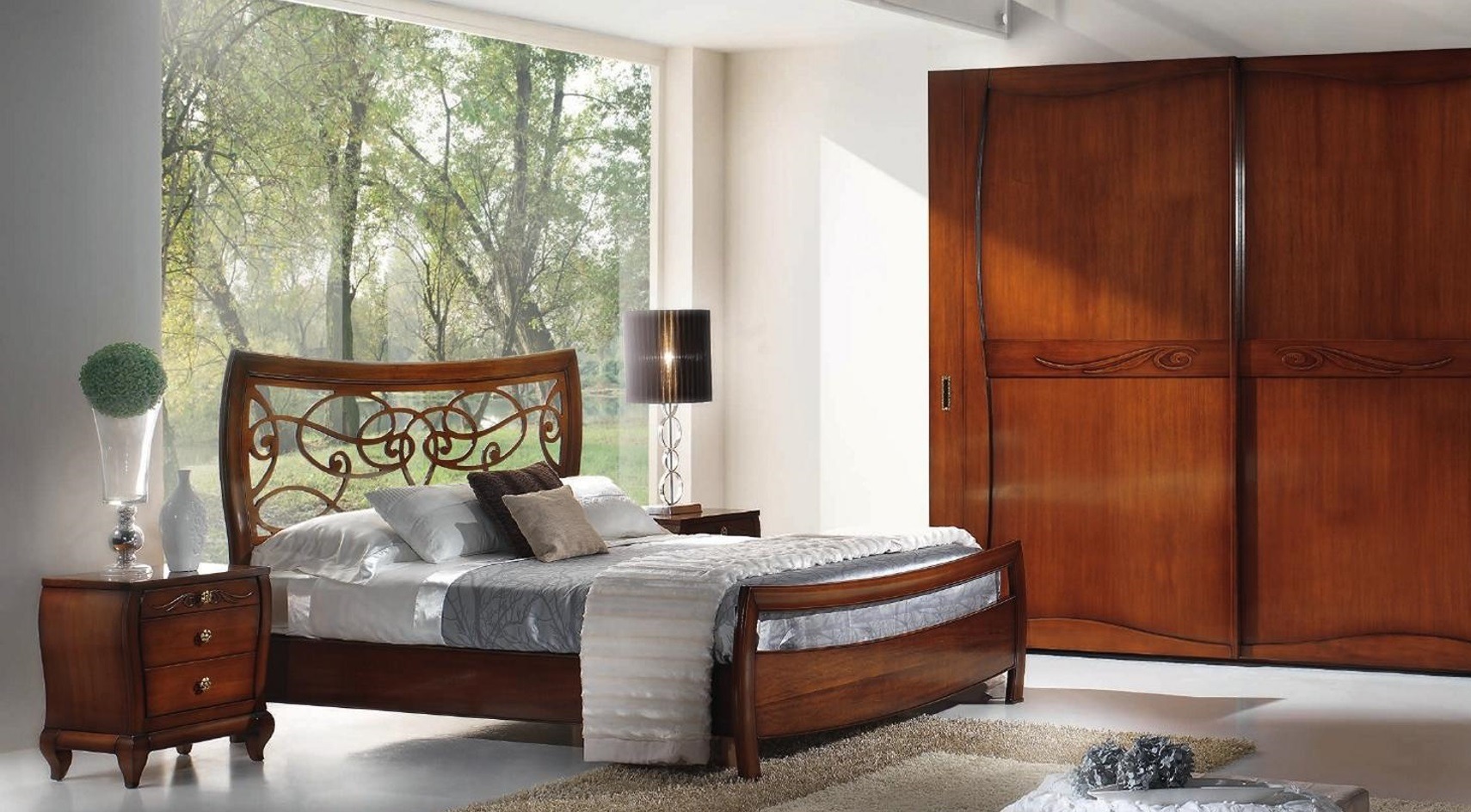 Schlafzimmer Bett Naachttisch Betten Doppel Hotel Design Holz Garnitur Set 3tlg.
