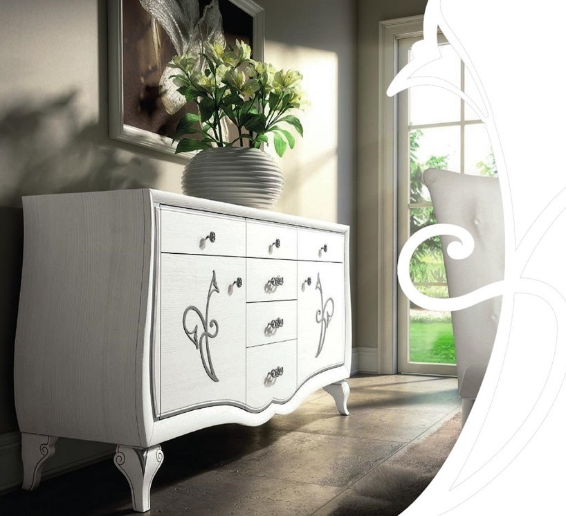 Kommode xxl Anrichte Schrank Luxus Kommoden Schrank Regal Konsole Möbel