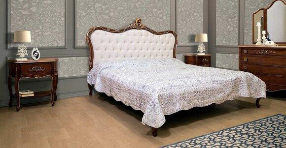 Bett 2x Nachttisch 3 Stück Schlafzimmer Set Design Möbel Modern Set