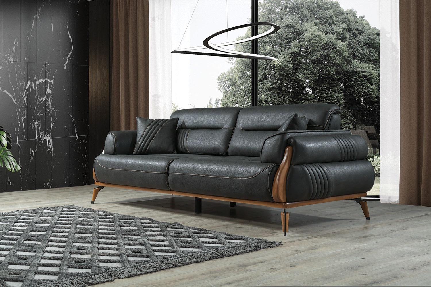 Design Sofa 3 Sitzer Wohnzimmer Couch Polster Sofas Dreisitzer Neu