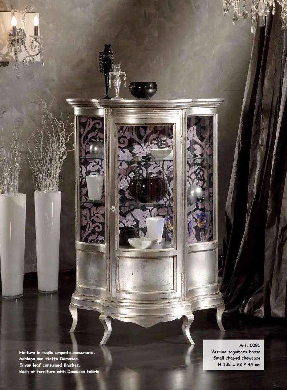 Vitrinen Glas Schrank Vitrine Wohnzimmer Anrichte Luxus Möbel Regal