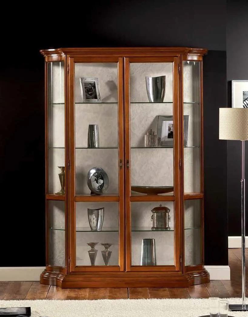 Glasschrank Luxus Vitrinen Schränke Braun Vitrine Italienische Möbel