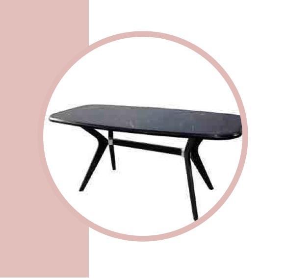 Schwarzer Esstisch 160x85 Esszimmer Tisch Esstische Tische Möbel Holz
