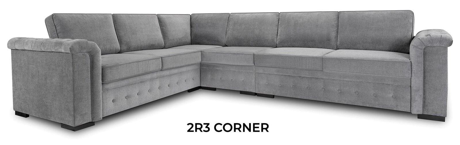 Ecksofa Eckcouch Polster Samt Couch Wohnzimmer Einrichtung Sofa Stoff