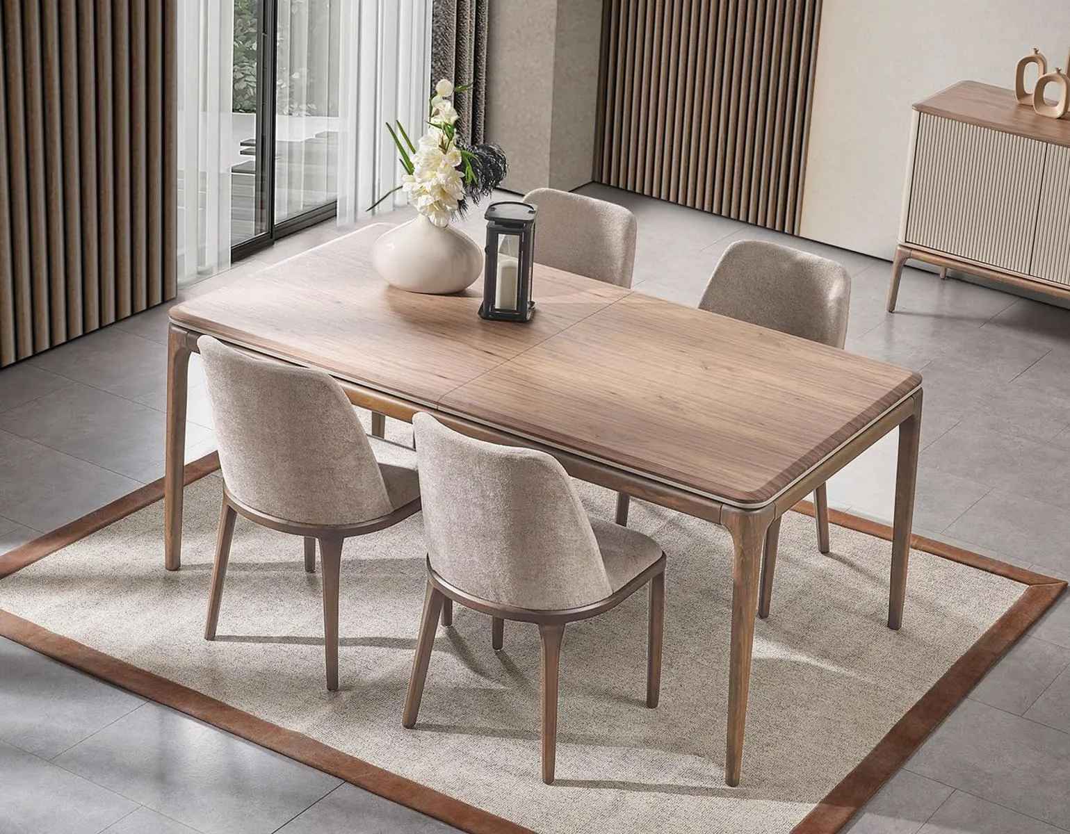 Komplett Set Esstisch 4 Stühle Tisch Esszimmer Set Ess Gruppe 5tlg