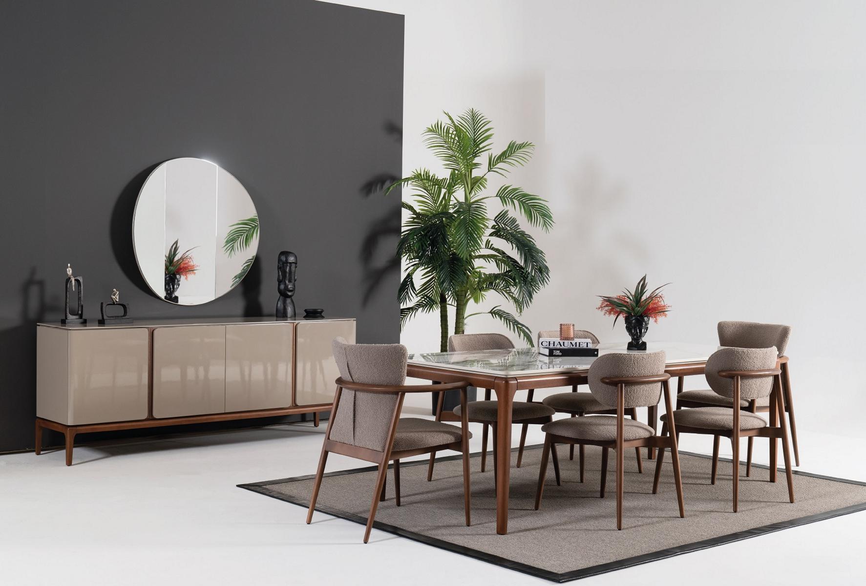 Italienische Esszimmer Set Essgruppe Essgarnitur Stuhlgruppe Anrichte