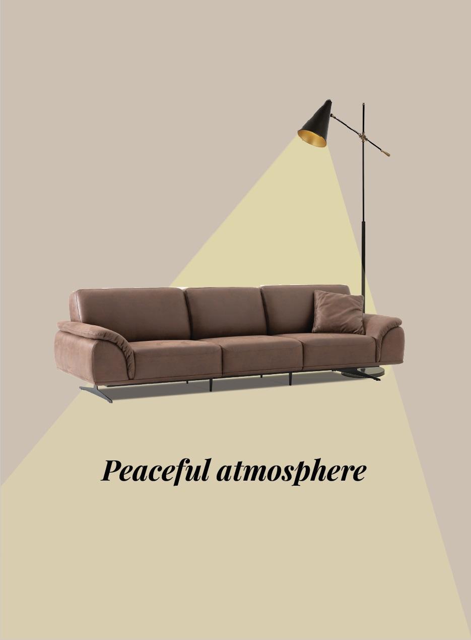 Luxus Wohnlandschaft Dreisitzer Sofa Bequeme Couchen Möbel braun