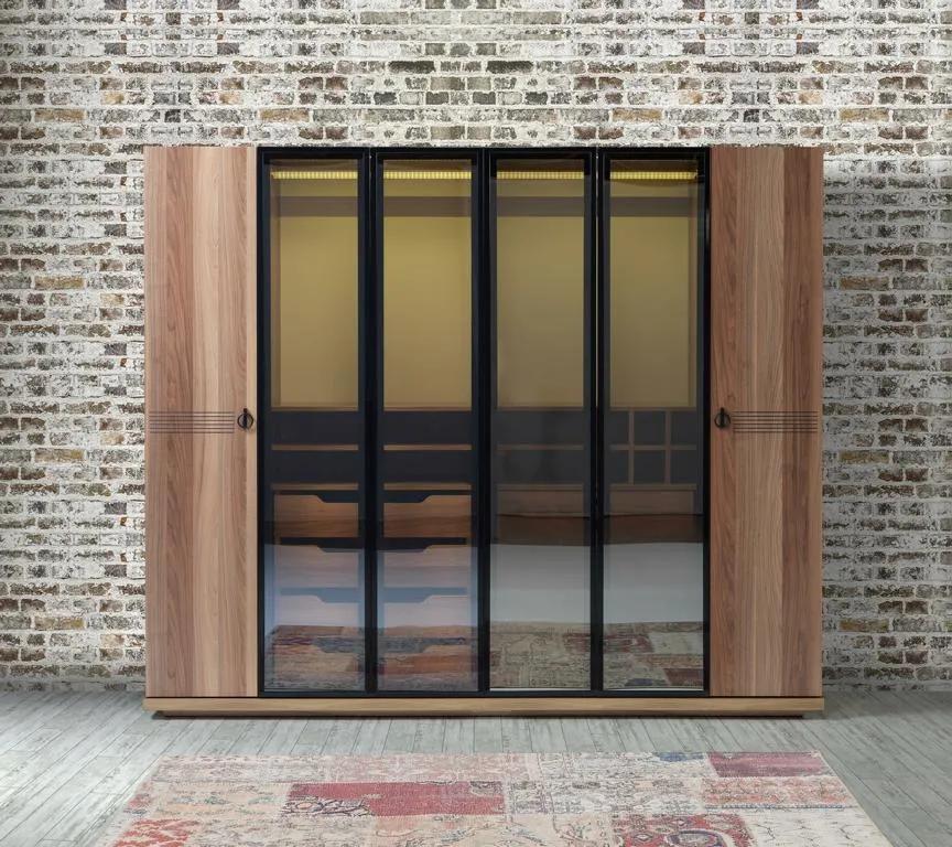 Durchsichtiger Kleiderschrank Möbel Design Einrichtung Schlafzimmer