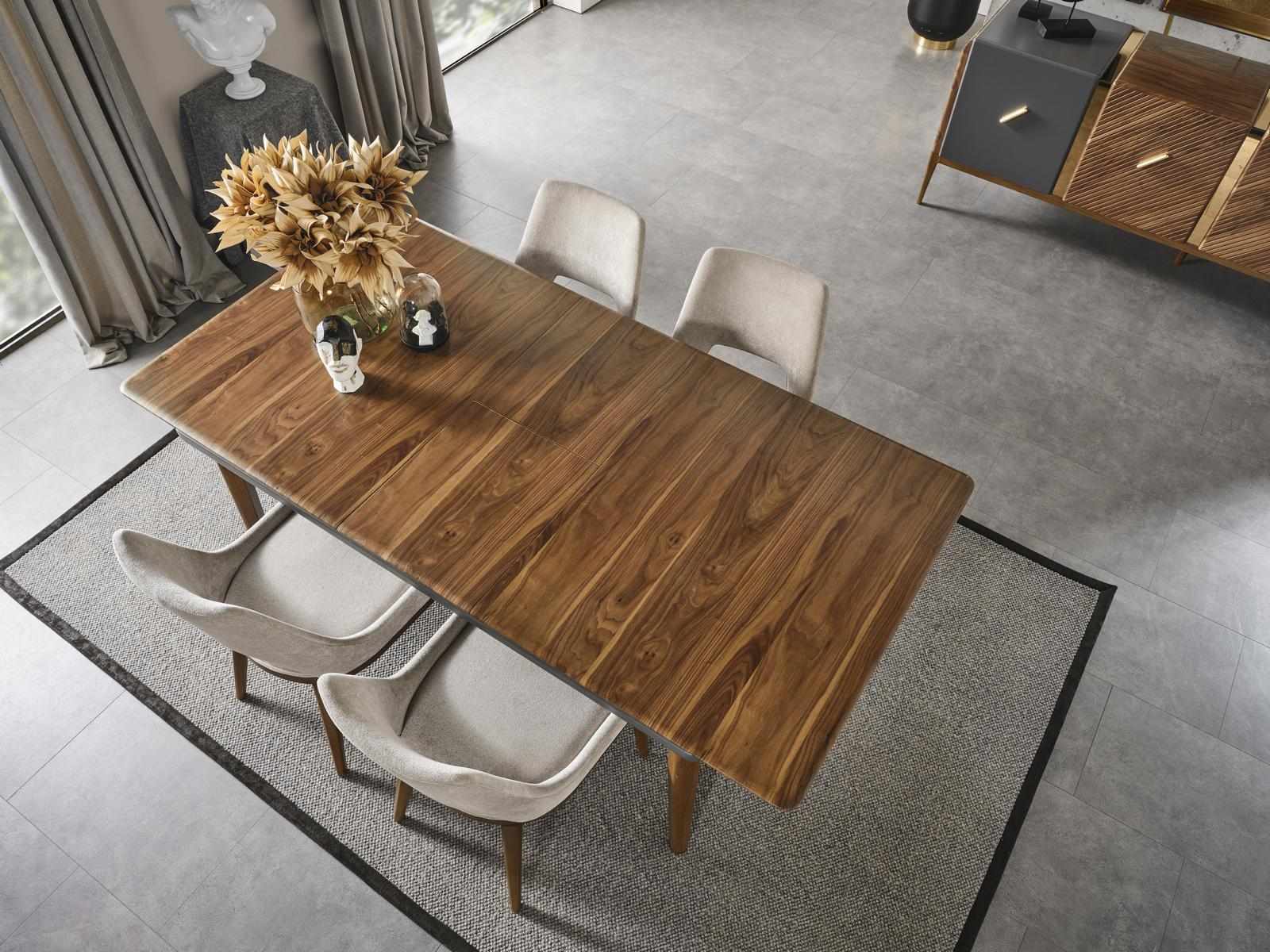 Komplett Set Tisch 4x Stühle Esszimmer Set Ess Gruppe Holz 5tlg neu