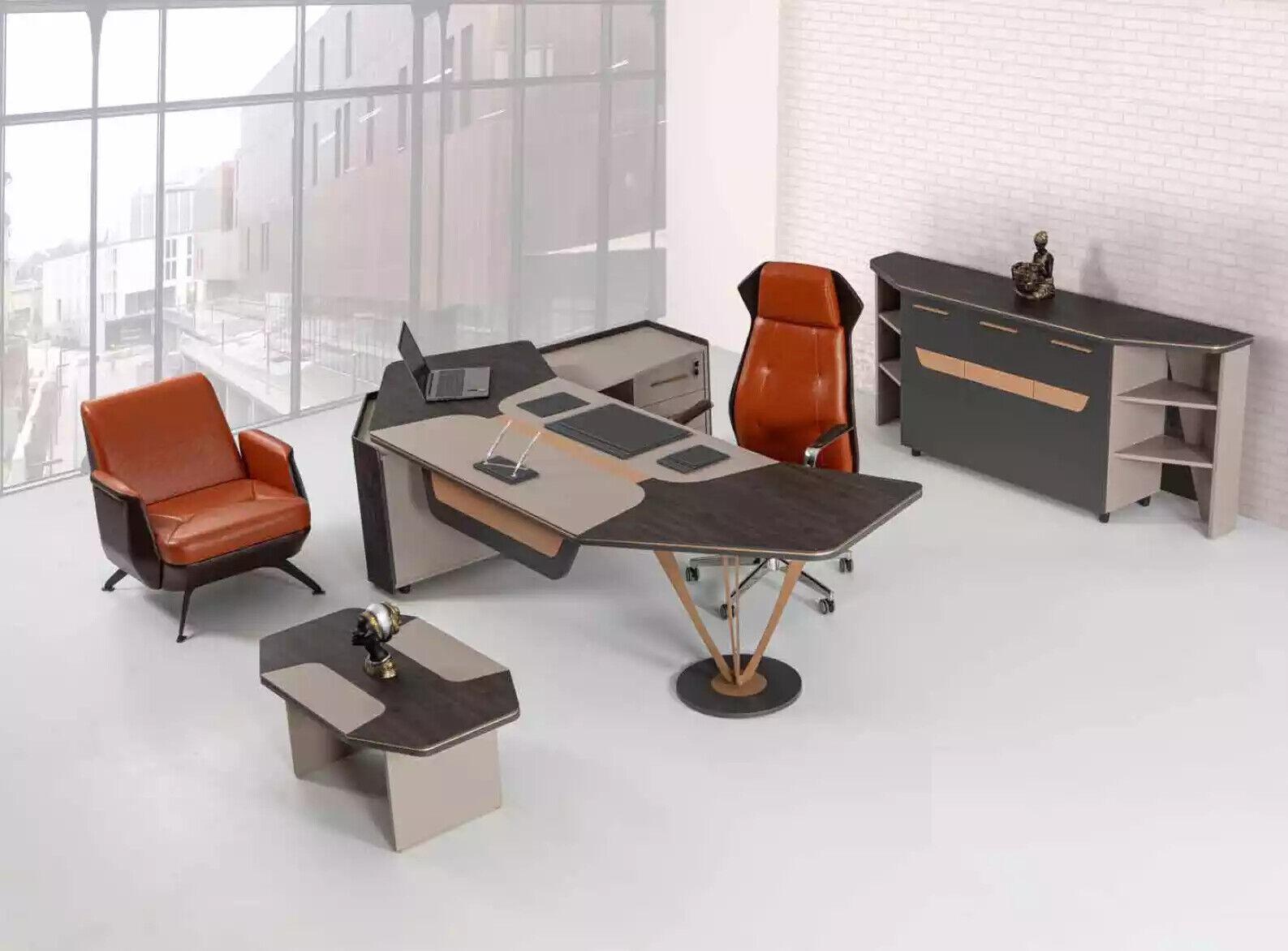 Büro für Kanzlei Praxis Office Komplette Einrichtung Schrank Tisch 3tlg