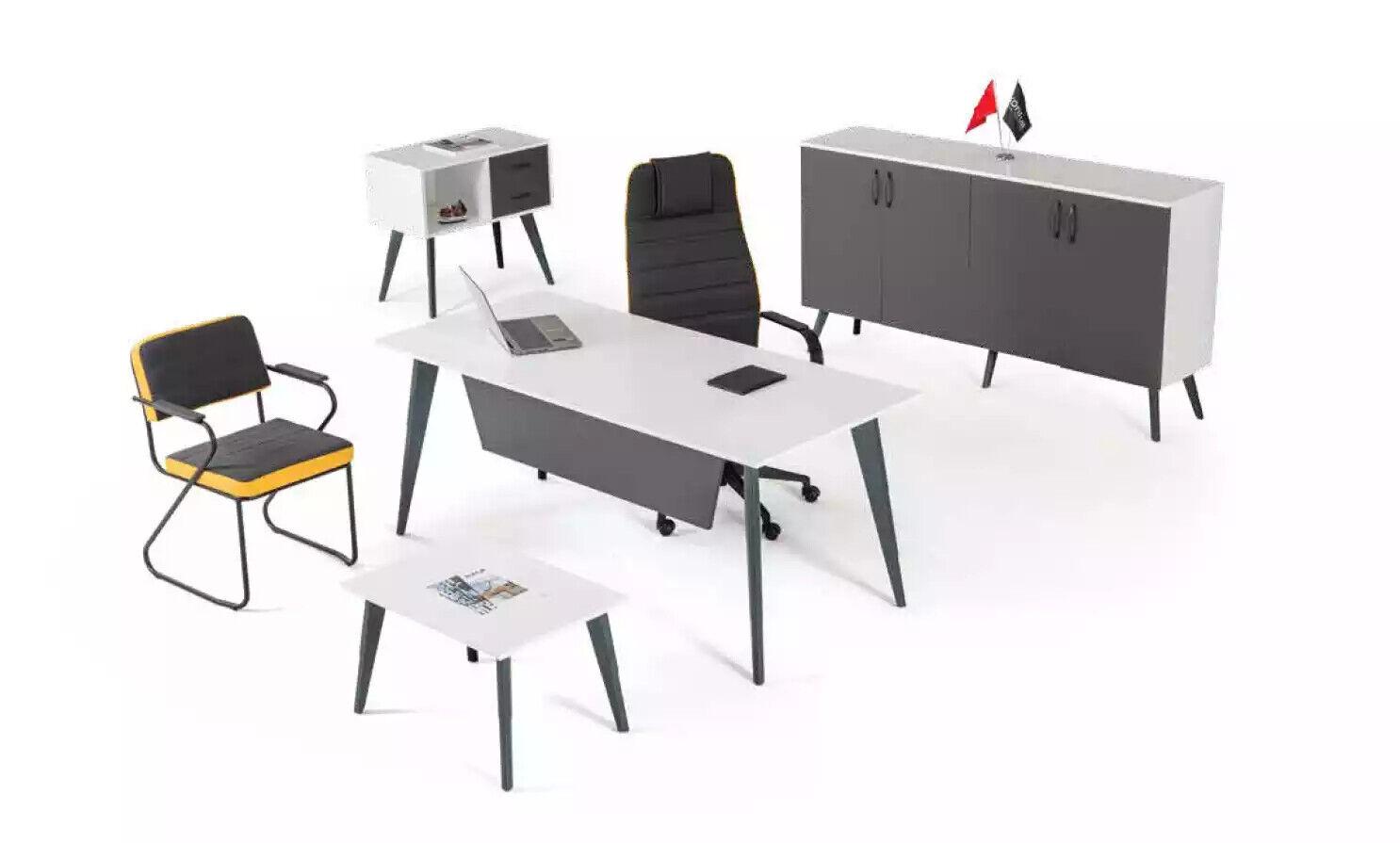 Arbeitzimmer Büroset 4 tlg Büro Office Schreibtisch Designer Möbel Neu
