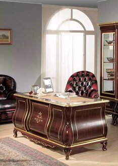 Hochwertiger Schreibtisch Arbeitszimmer Klassische Möbel Tisch Tische