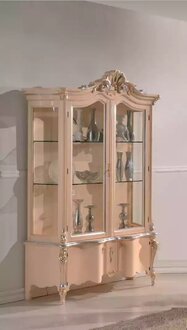 Luxus Holzschrank Design Sideboard Schränke beige Italienische Möbel