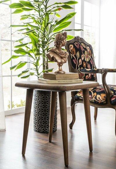 Moderner Beistelltisch Kaffetisch Luxus Holzmöbel Wohnzimmer Braun Neu