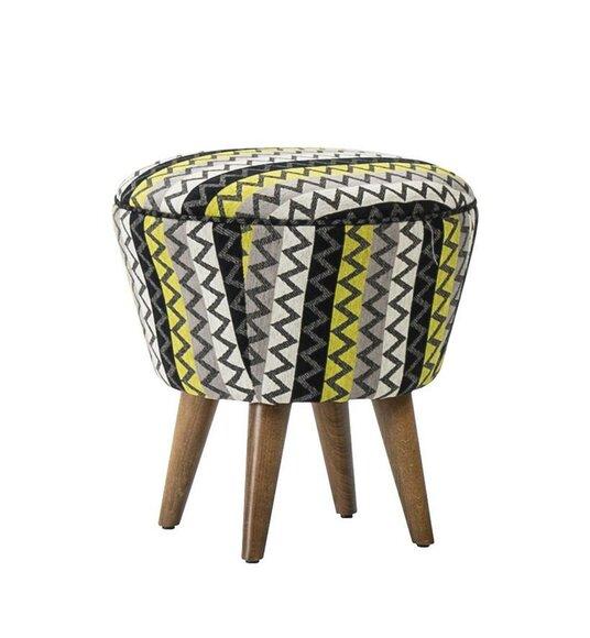 Bunter Hocker Puff Luxus Hocker Polstermöbel Sitzhocker Ottomane Brandneu