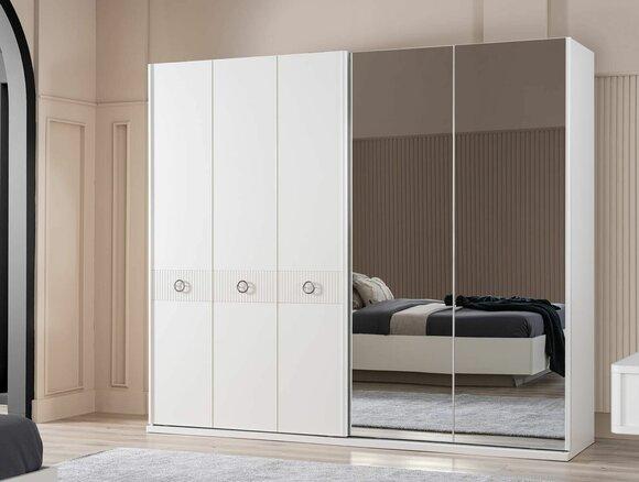 Kleiderschrank Schränke Weiß Schlafzimmer Spiegel Kleiderschränke Holz