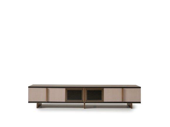 Sideboard RTV Lowboard TV Ständer Holz Braun Wohnzimmer Tisch Design