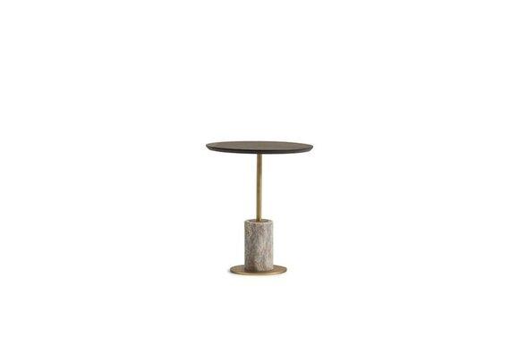 Beistelltisch Kaffeetisch Sofatisch Couchtisch Holz Braun Rund Tisch
