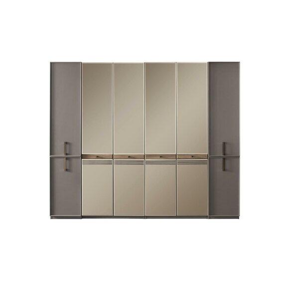 Kleiderschrank Schrank Holzschrank Holz Grau Schlafzimmerschrank