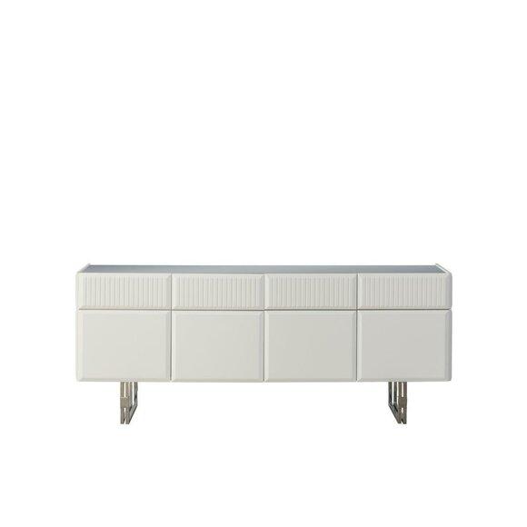 Sideboard Anrichte Schrank Holz Weiß Holzschrank Kommode Moderne