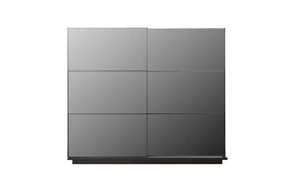 Schwarzer Kleiderschrank Schlafzimmer Moderner Holz Garderobenschrank