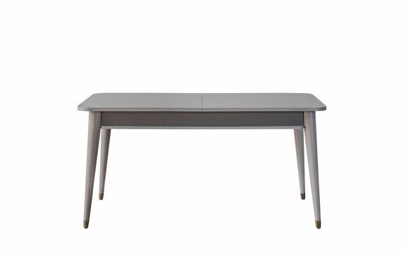 Grauer Esstisch Designer Esszimmer Möbel Ausziehbarer Holz Tisch Neu