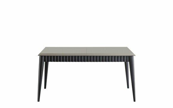 Grauer Esstisch Robuster Esszimmer Designer Holztisch Luxuriöse Möbel