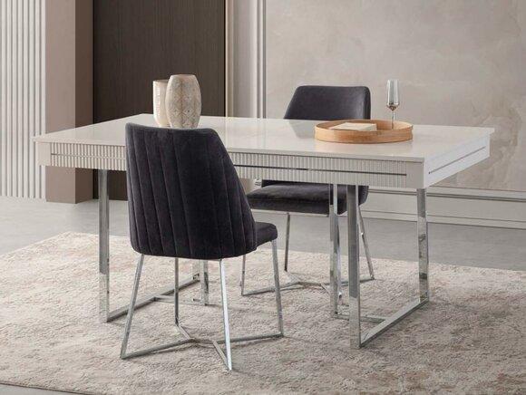 Moderne Esszimmertisch Esstisch Tisch Esszimmer Ausziehbar Holz Weiß