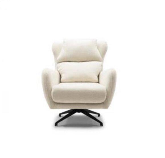 Stoffsessel Sessel Ohrensessel Beige Polster Wohnzimmer Einsitzer Sitz1