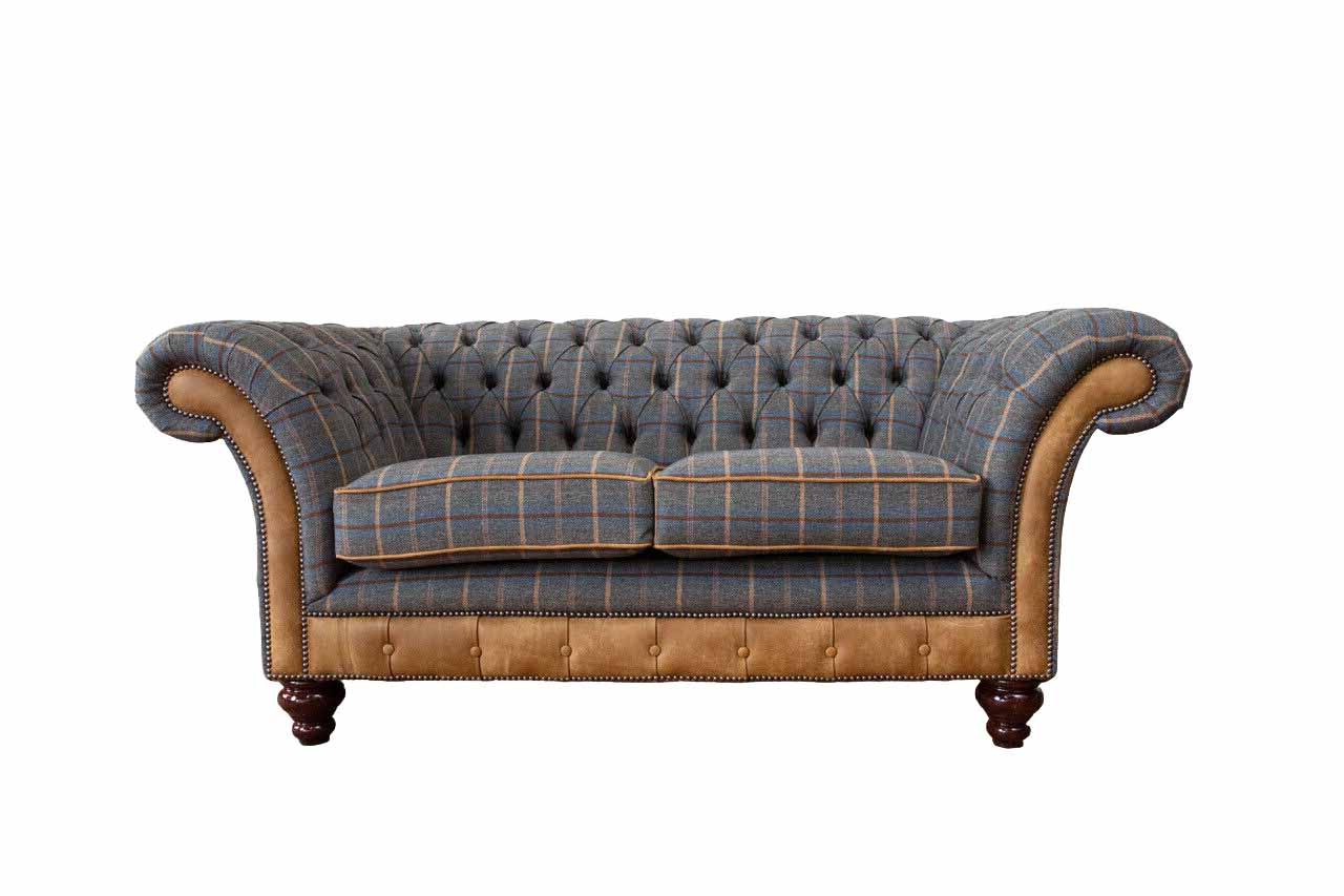 Chesterfield Sofa 3 Sitz Design Couch Dreisitzer Luxus Möbel Stil Textil Sofas