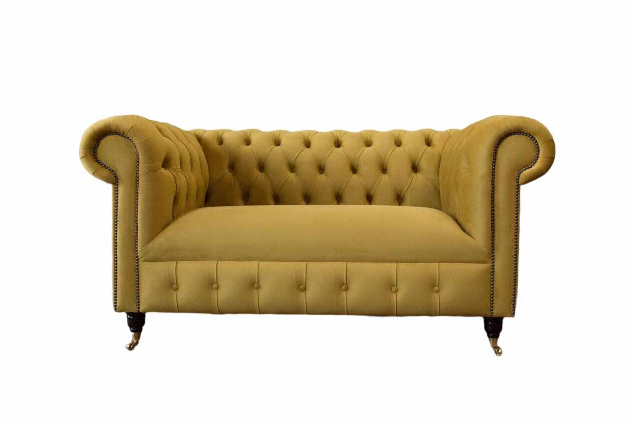 Sofa 2 Sitzer Design Sofas Polster Couchen Chesterfield Sitz Zweisitzer