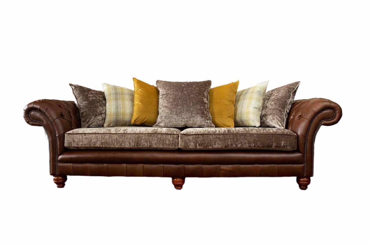 Sofa Couch 3 Sitzer Design Couch Polster Textil Klassisch Dreisitzer
