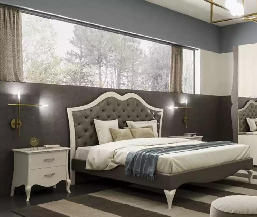 Bett Schlafzimmer Set Bett 2x Nachttisch Modern Italienische Möbel 3tlg