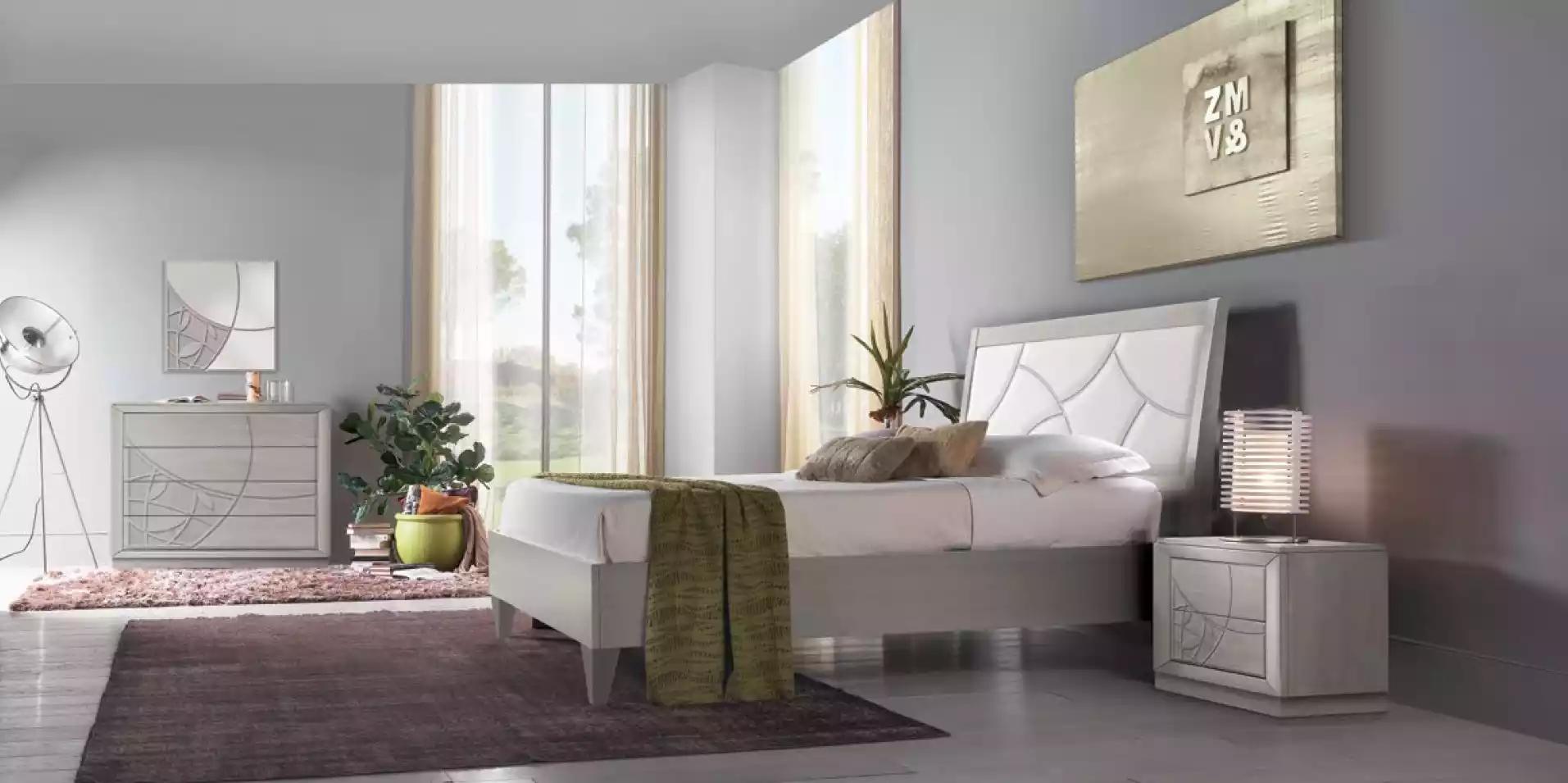 Schlafzimmer Set Bett 2x Nachttische Konsole Betten Luxus Polster 5 tlg.
