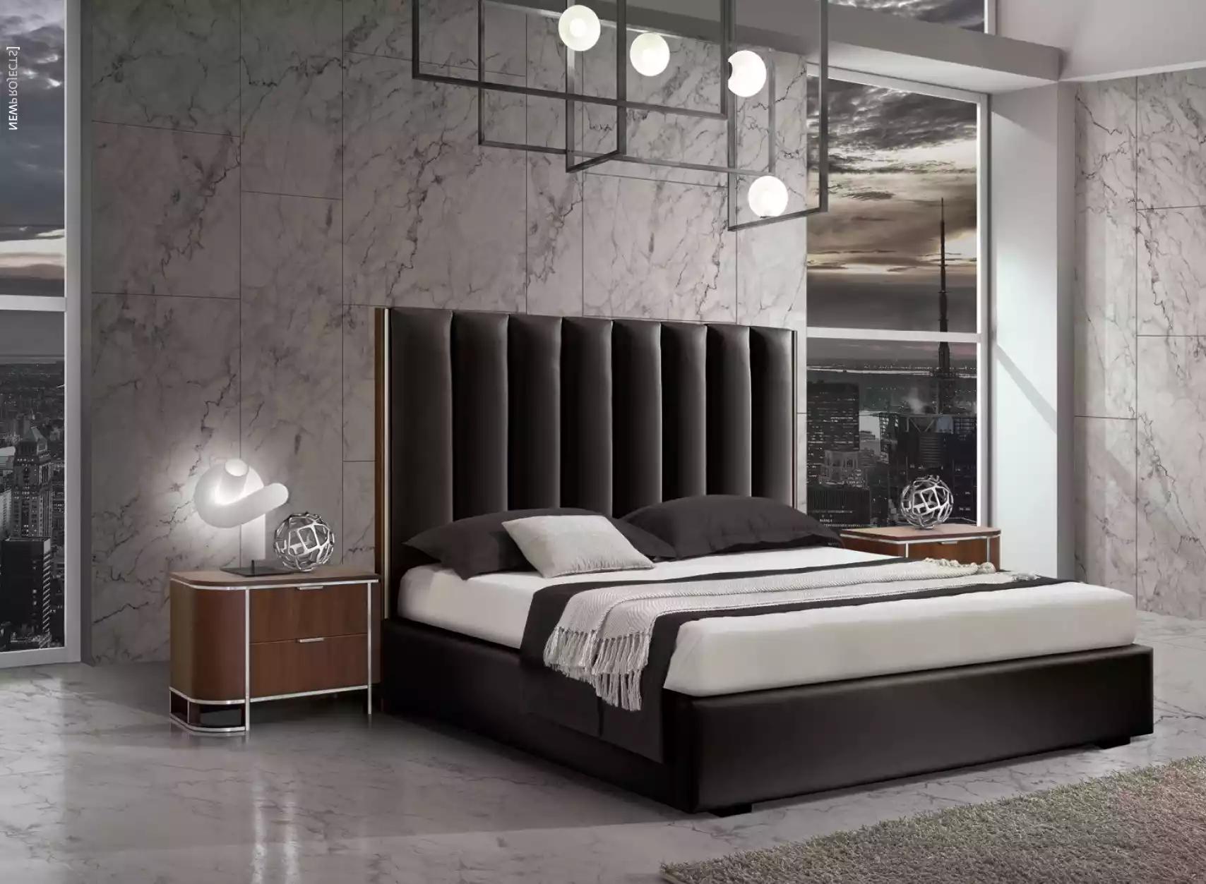 Bett Nachttisch 2x Luxus Schlafzimmer Set Komplettes Zimmer Möbel