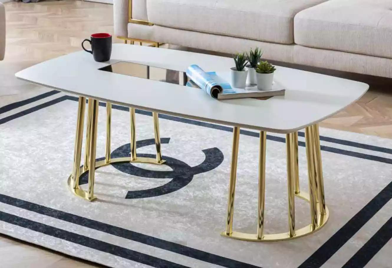 Couchtisch weiß Modern Wohnzimmer Möbel Tisch Luxus Design Luxus