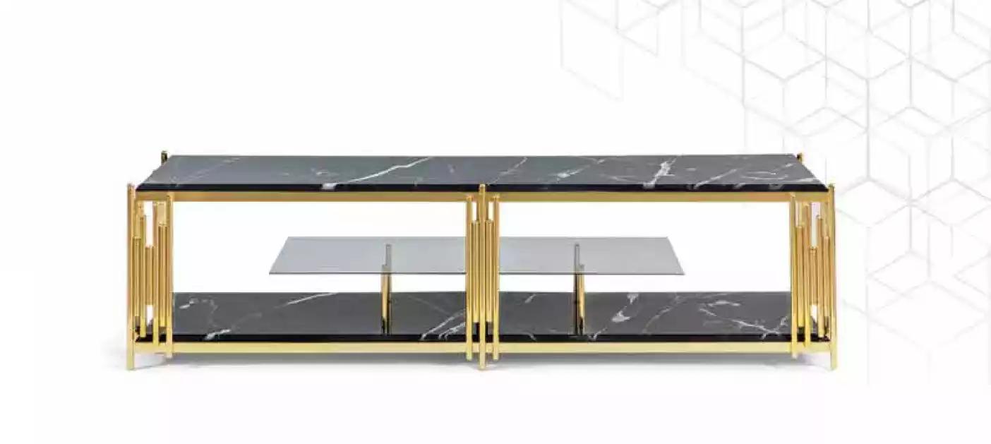 Wohnzimmer TV-Ständer Modern schwarz Fernseher Ständer Schrank Möbel