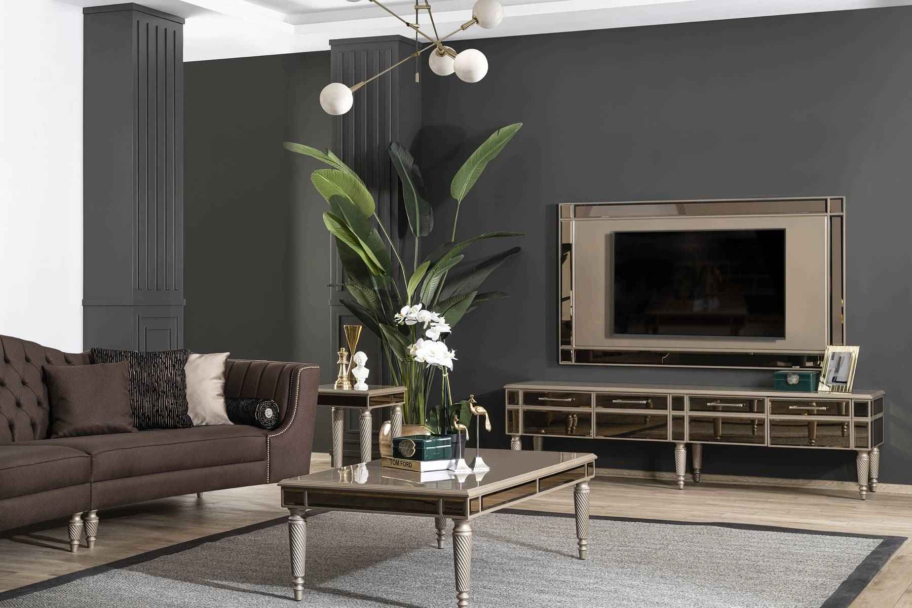 Moderner TV-Schrank Wohnzimmer Möbel RTV Ständer Designer Holzmöbel
