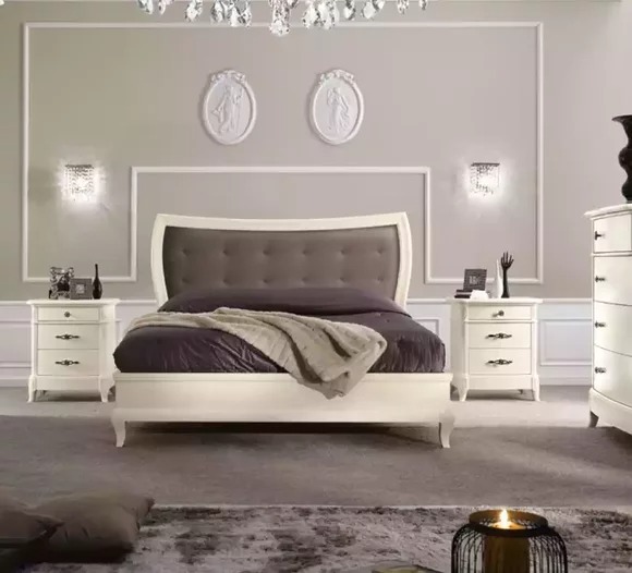Bett Schlafzimmer Set Design Luxus Bette Möbel 2x Nachttische 3tlg.