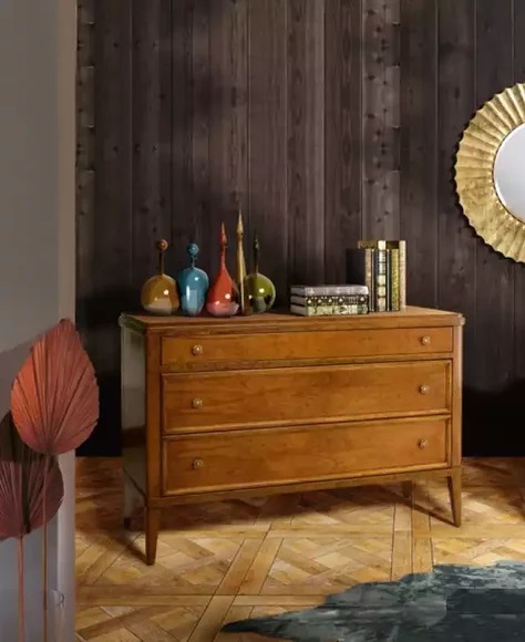 Schlafzimmer Kommode Braun Holz Möbel Klassischе Design Neu