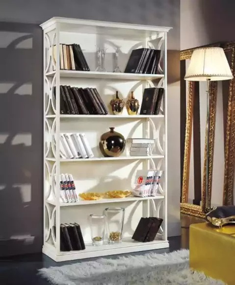 Bücherregal Klassischer Holz Regal Schrank Büro Einrichtung Designer